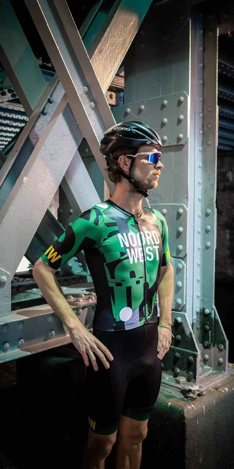 photography presenting a cycling jersey I have design for Amateur cycling team Noord West