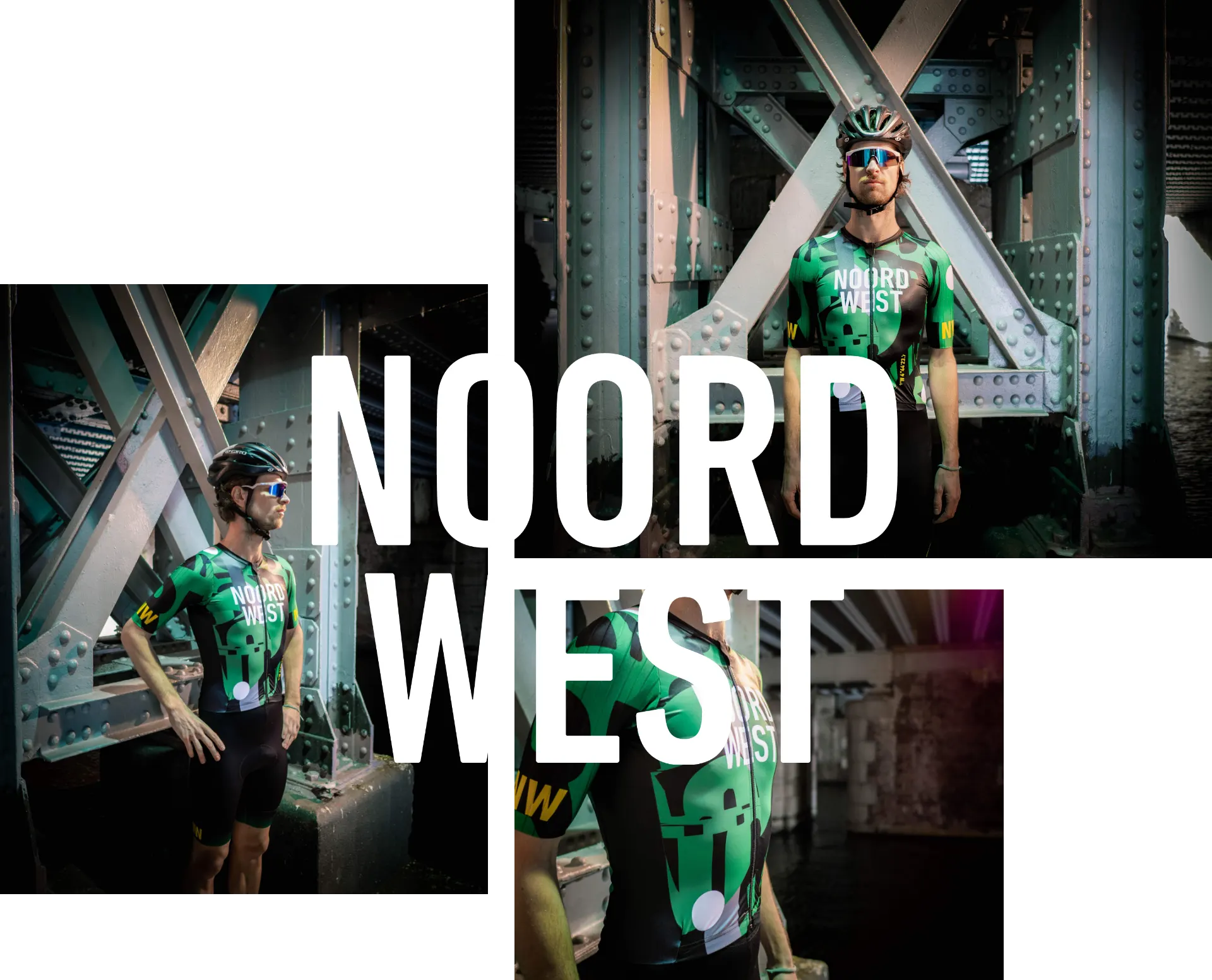 collage of photography of a cycling jersey i designed